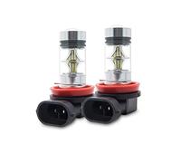 Lampadine fendinebbia per auto - MASO H11 H9 H8 100W 12-24 DCV 5050 Luci di marcia diurna universali DRL Lampadine fendinebbia ad alta potenza 6000K bianche (2 pezzi)