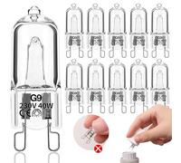 lampadine g9 10 pezzi lampadina alogena 40W 230V 2900K 480LM Dimmerabile Bianco caldo G9 lampadine alogene Lampadina a capsula G9 per lampadina forno,illuminazione del gabinetto e altro ancora!