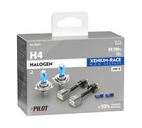 Lampadine H4 90/100W Xenium Race Xenon Look + Kit Cablaggio + W5W Blu