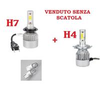 LAMPADINE H7 + H4 BI-LED x YAMAHA TMAX T-MAX ABBAGLIANTE + ANABBAGLIANTE NO SCAT