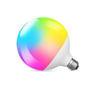 Lampadine Intelligenti, Lampadina Globo G120 Funziona Con TUYA, Lampadine Intelligenti LED Wifi 18W E27 Dimmerabile Multicolore 2700K-6500K RGBCW,1 pcs