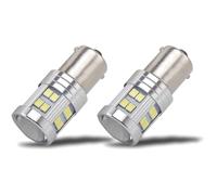 Lampadine LED BA15S P21W 12V-24V 6000K, 2 pezzi, luci retromarcia, auto