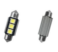 LAMPADINE LED C5W CANBUS 36MM 2 PZ. SILURO 3 RESISTENZA INTEGRATA DISSIPATORE