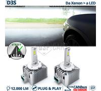 Lampadine LED D3S per Ford C-Max 2 10-15 Da BI-XENON a Luci LED Bianche OMOLOGAT
