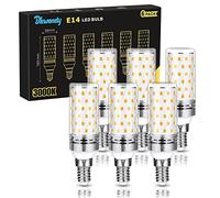 Lampadine LED E14, 12W Lampadina Equivalenti 100W Incandescenza, 3000K Luce Bianco Calda 1200Lm Non Dimmerabile Edison Lampadina Mais, Risparmio Energetico Nessun Sfarfallio, 6 Pezzi
