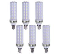 Lampadine LED E14 24W Bianco Caldo 3000K Equivalente a 240W Senza Sfarfallio Basso Consumo Energetico 2400LM Per Lampadario Plafoniera Lampada Non Dimmerabile(6 Pack)