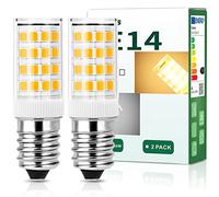 Lampadine LED E14 4W Equivalenti a 40W, lampadina E14 Luce Bianca calda 3000K, 400LM Non dimmerabile, AC 220-240V, Nessun Sfarfallio, per Cappa Cucina, Frigo, Macchina da Cucire, confezione da 2