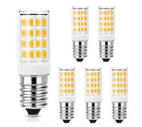 Lampadine LED E14 4W Equivalenti a 40W, lampadina E14 Luce Bianca calda 3000K, 400LM Non dimmerabile, AC 220-240V, Nessun Sfarfallio, per Cappa Cucina, Frigo, Macchina da Cucire, confezione da 6