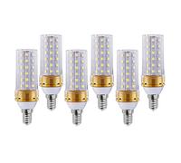 Lampadine LED E14 Bianco Caldo 3000K 12W Equivalente A 120W Senza Sfarfallio Basso Consumo Energetico (CRI>80) Per Soggiorno Cucina Sala Da Pranzo Non Dimmerabile(6 Pack)