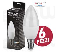 V-TAC Lampadina LED E14 Candela 45W 6400K