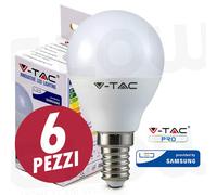 LAMPADINE LED E14 E27 2,9 3,7W 4,5W 5,5W 7W 9W V-TAC SAMSUNG CANDELA GLOBO OLIVA