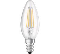 OSRAM Lampadine LED Candela, 4W Equivalenti 40W, Attacco E14, Luce Calda 2700K, Confezione da 3