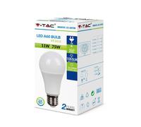 LAMPADINE LED E27 10X LAMPADE V-Tac Bulbo da 11W Luce Calda Naturale Fredda