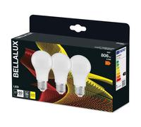 Lampadine LED E27 a goccia Bellalux 806 lm bianco caldo 3 pz Bianco caldo