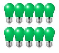 Lampadine LED E27, verde,300LM,Lampadina LED a Globo A50 Attacco E27, 3W equivalenti 30W, per Esterni, Patio, Feste, Natale,Nozze,confezione da 10 pezzi
