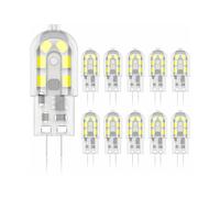 Lampadine LED G4 compatibili con soluzioni di illuminazione ad accensione istantanea, non dimmerabili, 2W bianco freddo 6000K, sostituiscono