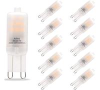 Lampadine led G9 2w, Lampadina G9 LED Bianco Caldo 3000k,200 Lumen，AC220-240V, Angolo a fascio 360 ° Non Dimmerabile, Lampadina Alogena di Ricambio 20W,10 pezzi