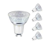 Lampadine LED GU10, 2,4W Equivalenti 35W, 2700K Luce Bianca Calda , 230LM, 50mm, Risparmio Energetico, 36 Gradi, Faretti a led Adatte per Soggiorno, Camere da Letto , Non Dimmerabile, Pacco da 5