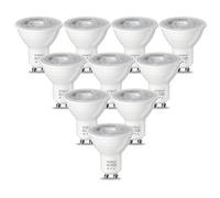 Lampadine LED GU10 7W, Lampada Alogena da 55W Equivalente, Bianco Caldo 3000K, 550 Lumen Non Dimmerabile, AC 180-240V, 36° Angolo del fascio Lampadina Spotlight (Confezione da 10)