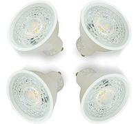 Lampadine LED GU10, Bianco Freddo 6000K 430Lumen(Risparmio energetico, Lunga durata, Flicker Free), 5W equivalente a 50W di faretto alogeno, Non dimmerabile Set di 4