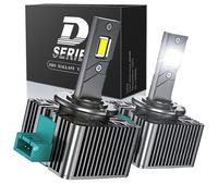 Lampadine LED Hid D3S 6000K 70W, Kit Conversione Canbus,24000LM,IP68,12V-24V