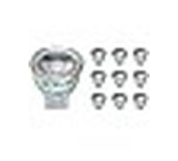 Lampadine LED MR11 GU4 3W 2900K Bianca Calda 10Pz 220Lm Angolo 36° 12V