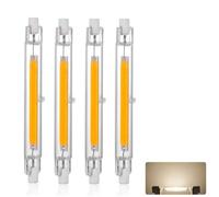 Lampadine LED R7S 118mm 20W, Lampada LED 118mm R7S Sostituisce Alogena 200W Dimmerabile, 2000LM, Lampadina R7S LED 118mm Bianco Naturale 4000K, Doppia Estremità COB Luce Lineare Proiettore, 4 Pezzi