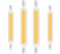 Lampadine LED R7S 118mm Dimmerabile, 20W Sostituisce Alogena 200W J118, 2000LM, Luce Naturale 4000K, Doppia Estremità COB Luce Lineare Proiettore, 4 Pezzi