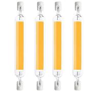 Lampadine LED R7S 118mm, R7S LED 118mm 20W, Bianco Natruale 4000K Dimmerabile, LED 118mm R7S Lampadina a LED Lineare, AC 220-240V 1200LM 360 Gradi, Equivalenti 125W 120W Lampada Algena, 4 pezzi