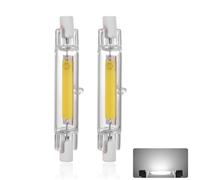Lampadine LED R7S 78mm 10W, 230V Dimmerabile LED COB Lamp, Bianco Freddo 6000K 1000 Lumen, Equivalente Lampada Alogena J78 100W, Fascio 360°, Riflettore di Ricambio Proiettore Lineare Luce, 2pcs