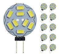 Lampadine Pocketmant Dimmable G4 LED, 20W di ricambio per lampada alogena, lampadine DC 12V 200LM G4 LED, confezione da 10, bianco freddo [Classe energetica A +]