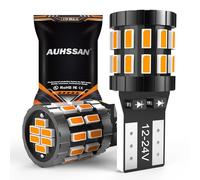 Lampadine T10 W5W LED Canbus, 194 168 LED Auto Interni, Super Bright 6000K Ambra, 30-SMD 3014 Chipsets 12-24V per lo Luci Posizione LED, Luci Interne Auto Led, Luci Targa LED, Cortesia Luce (2 Pezzi)
