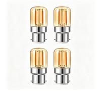 Lampadine Vintage B22 T28/G40 Bianco Caldo 2700K Dimmerabile Risparmio Energetico Lunga Durata Ra≥85+ For Bar Ristoranti Lampade Da Parete Confezione Da 4(T28 1W)