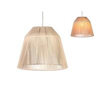 LAMPARA CUERDA ALGODON BLANCA E27/ 220240V