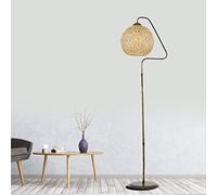 LÁMPARA DE PIE CON METAL, ORO, COLECCIÓN MALAUI, 22X22X154, CASQUILLO E 27 MAX 60 W