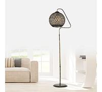 LÁMPARA DE PIE CON METAL, ORO NEGRO, COLECCIÓN MALAUI, 22X22X154, CASQUILLO E 27 MAX 60 W