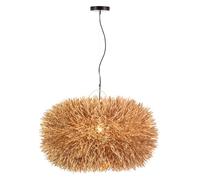 LAMPARA DE TECHO 70X70X40/200 RATAN NATURAL