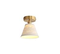 Lámpara de techo empotrada de cerámica Blanca lechosa, Estilo japonés, Ideal para interiores Como pasillos, balcones, entradas, vestíbulos, escaleras, lofts y restaurantes.