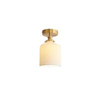 Lámpara de techo empotrada de cerámica Blanca lechosa, Estilo japonés, Ideal para interiores Como pasillos, balcones, entradas, vestíbulos, escaleras, lofts y restaurantes.
