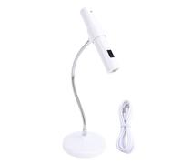 Lámpara de uñas, lámpara de uñas portátil de 30s 60s, lámpara de clavo de 360 grados de cuello ajustable, control de led recargable de control táctil para manicura de bricolaje