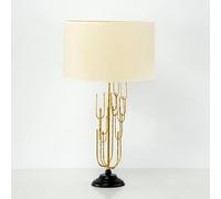 LAMPARA SOBREMESA 17X50 METAL DORADO SIN PANTALLA