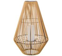 LÁMPARA SOLAR 69CM PIE HIERRO/PP+PE C/VELA LED_°46X69CM