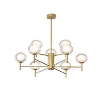 Lampasputnik Industriale Moderno,Regolabile Sputnik Moderno,Di Metà Secolo per Sala da Pranzo e Soggiorno/Nero/6 S/D'Oro/9 Secondi