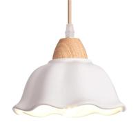 Lampassino Giapponese Forma Fiori retrò, Lampada appesa Legno in Solido Creativo, apparecchi di Illuminazione soffitto a Filo