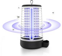 Lampe Anti Moustique,360 ° uv elettrico anti zanzara,lLampada Zanzare Interno Esterno Elettric,2000V Lampada Antizanzare,Non Tossico ed Ecologico,Ricaricabile Lampada Zanzare,Efficace Portata 395nm
