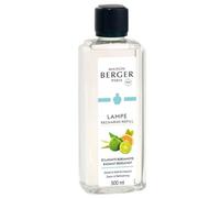 Lampe Berger 115341 Fragranza Bergamotto Radiante 500ml, Liquido, Argento, 7.8 x 5 x 18.5 cm, 28 unità
