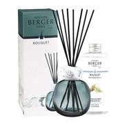 Lampe Berger - Bouquet Mineral (Bleu/Blanc)+ 180 ml Thé Blanc Pureté