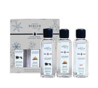 Lampe Berger - TrioPack Collezione Rosalie - Set 3 Flaconi da 250ml - Pètillance - Tabacco e Ambra - Vaniglia Splendente - in Elegante Confezione Regalo