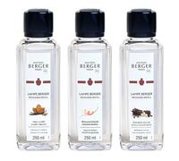Lampe Berger - TrioPack Collezione Rosalie - Set 3 Flaconi da 250ml - Pètillance - Tabacco e Ambra - Vaniglia Splendente - in Elegante Confezione Regalo