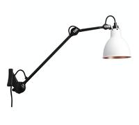 Lampe Gras N222 Applique Nero Opaco E Bianco/Rame